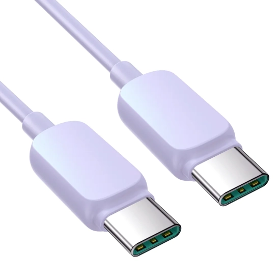 JOYROOM Kabel przewód USB-C - USB-C 100W 1.2m fioletowy