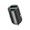 JOYROOM Ładowarka samochodowa USB-A USB-C 65W - czarna