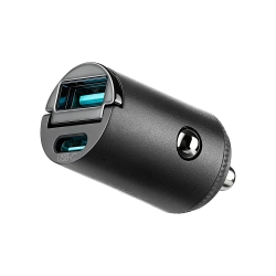 JOYROOM Ładowarka samochodowa USB-A USB-C 65W - czarna