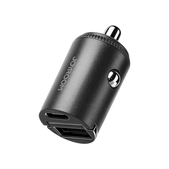 JOYROOM Ładowarka samochodowa USB-A USB-C 65W - czarna
