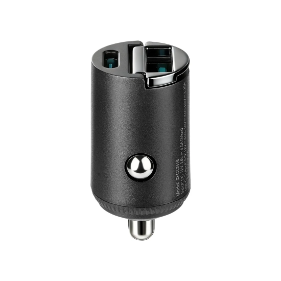 JOYROOM Ładowarka samochodowa USB-A USB-C 65W - czarna