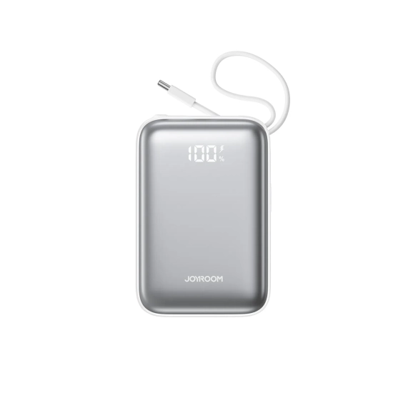 JOYROOM Powerbank 20000mAh 22.5W USB-C z podwójnym kablem - biały