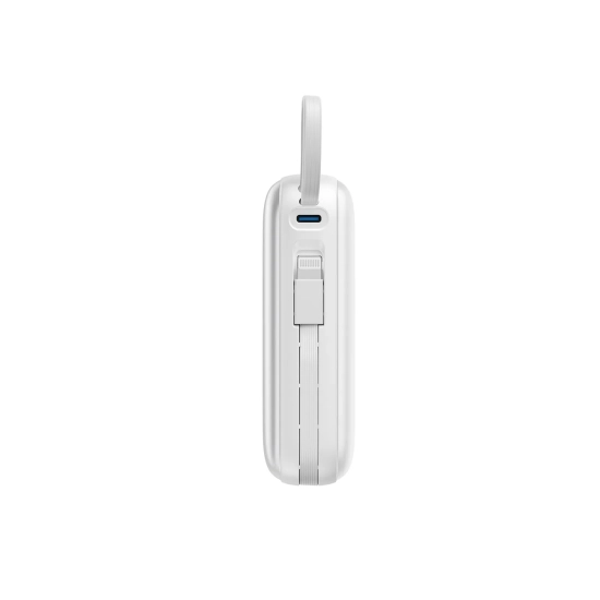 JOYROOM Powerbank 20000mAh 22.5W USB-C z podwójnym kablem - biały