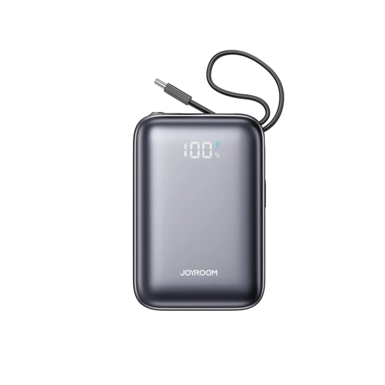 JOYROOM Powerbank 20000mAh 22.5W USB-C z podwójnym kablem - czarny