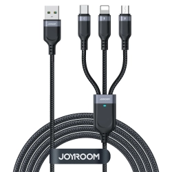 JOYROOM 3w1 Kabel przewód USB Multi-Use Series do Lightning USB-C micro