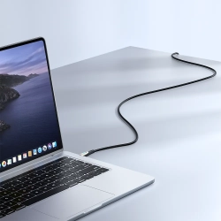 JOYROOM Kabel przewód w oplocie Pioneer Series USB-C 240W 1.2m czarny