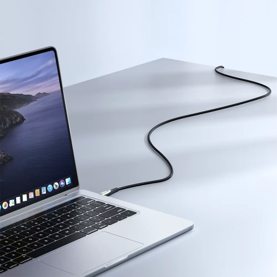 JOYROOM Kabel przewód w oplocie Pioneer Series USB-C 240W 1.2m czarny