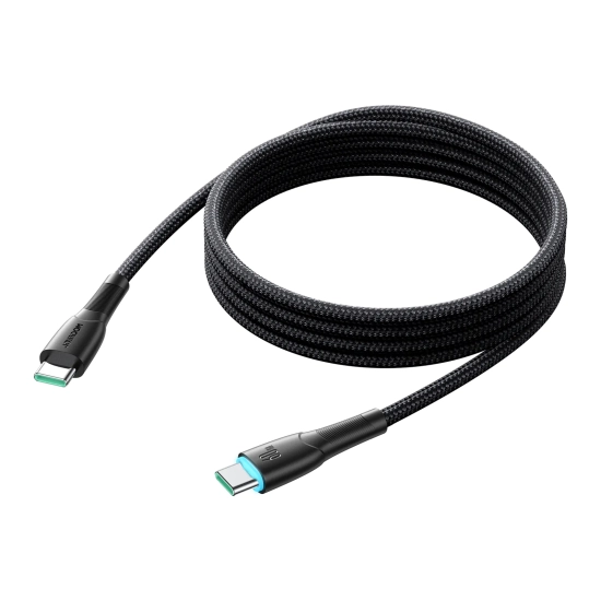 JOYROOM Kabel przewód Starry Series USB-C - USB-C 60W 1m czarny