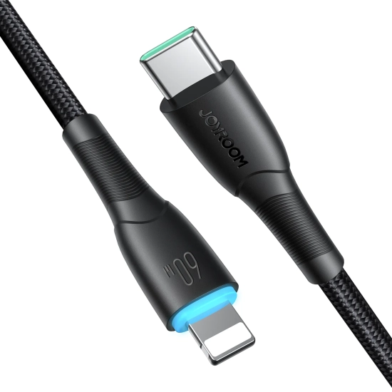 JOYROOM Kabel przewód Starry Series USB-C - USB-C 60W 1m czarny