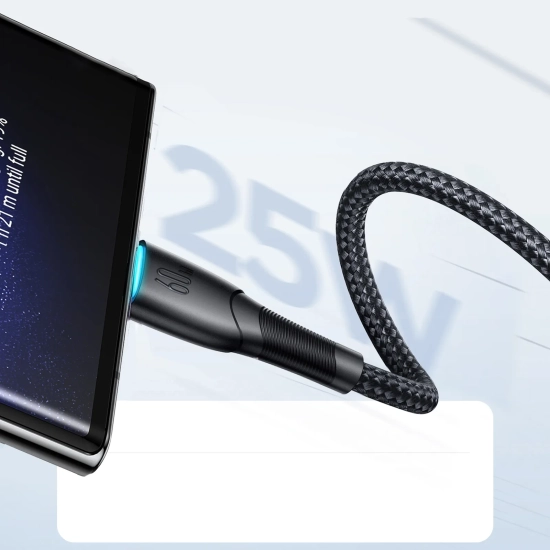JOYROOM Kabel przewód Starry Series USB-C - USB-C 60W 1m czarny