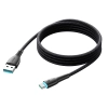 JOYROOM Kabel przewód Starry Series USB-A - USB-C 100W 1m czarny
