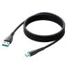 JOYROOM Kabel przewód Starry Series USB-A - USB-C 3A 1m czarny