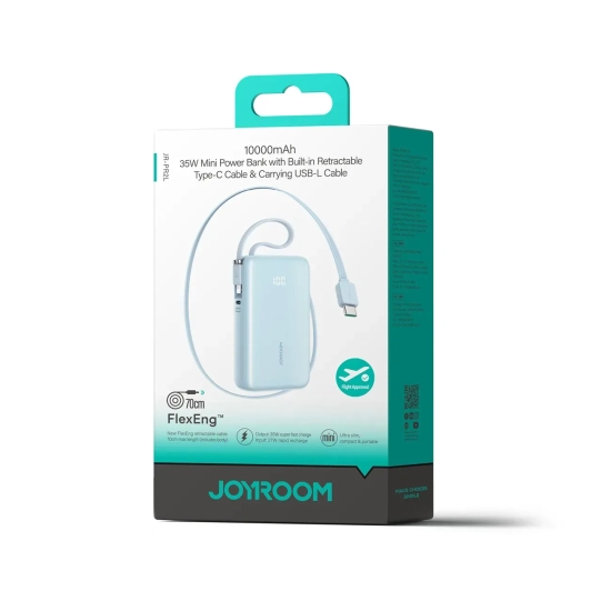 Powerbank Joyroom JR-PR2L 10000 mAh 35 W Lightning niebieski