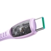 JOYROOM Kabel przewód USB-A - USB-C Vibrant Series 3A 1.2m - fioletowy