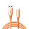 JOYROOM Kabel przewód USB-A - USB-C Vibrant Series 3A 1.2m - pomarańczowy