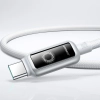 JOYROOM Kabel przewód w oplocie USB-C 100W 1.2m - biały