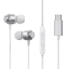 JOYROOM Zestaw słuchawkowy słuchawki douszne USB-C JR-EC06 srebrne