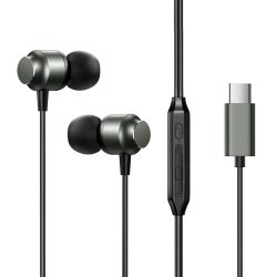 JOYROOM Zestaw słuchawkowy słuchawki douszne USB-C JR-EC06 szare