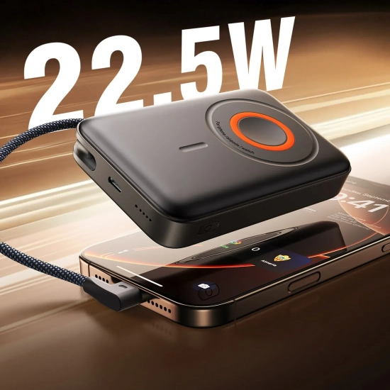 Powerbank Joyroom JR-PBM02 10000mAh 22,5W MagSafe czarny
