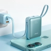 JOYROOM Powerbank 10000mAh 22.5W z wbudowanymi kablami - niebieski