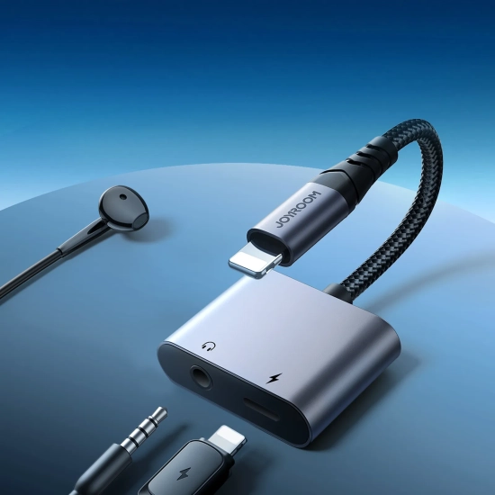 JOYROOM 2w1 Adapter przejściówka do iPhone ładowarka + słuchawki Lightning