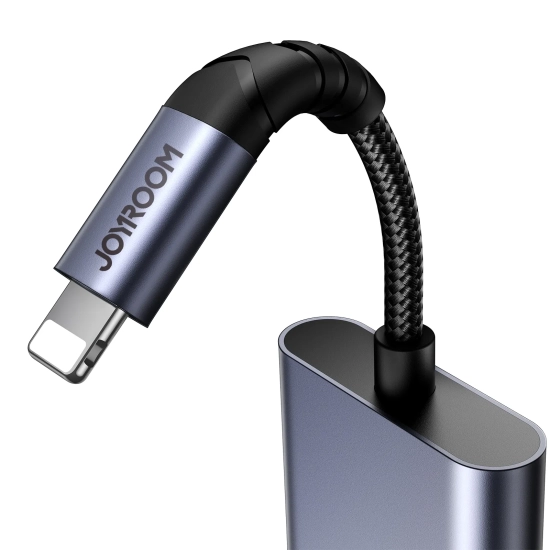 JOYROOM 2w1 Adapter przejściówka do iPhone ładowarka + słuchawki Lightning