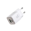 JOYROOM Ładowarka sieciowa USB-A USB-C 33W - biała