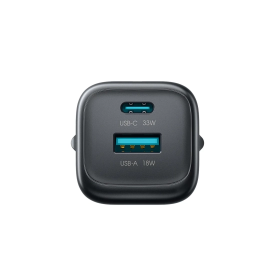 JOYROOM Ładowarka sieciowa USB-A USB-C 33W - czarna