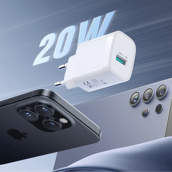 JOYROOM Ładowarka sieciowa USB-A 18W - biała