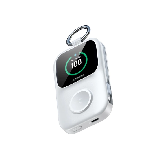 JOYROOM Powerbank 5000mAh z ładowaniem bezprzewodowym zegarka 5 W - biały