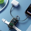 JOYROOM Powerbank 5000mAh z ładowaniem bezprzewodowym zegarka 5 W - czarny