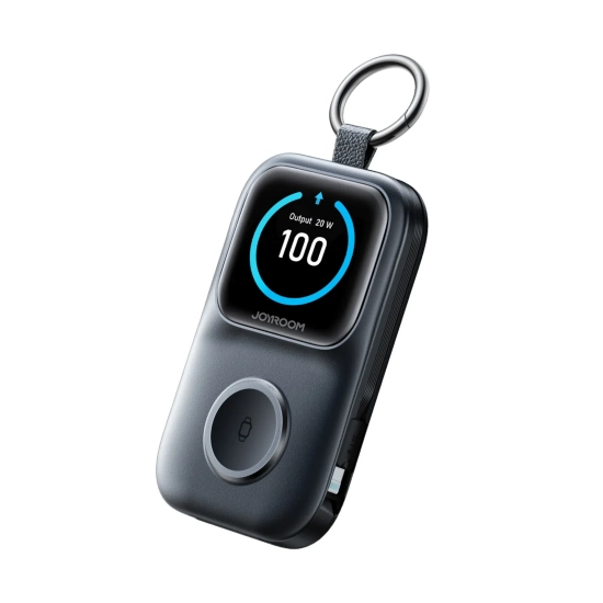 JOYROOM Powerbank 5000mAh z ładowaniem bezprzewodowym zegarka 5 W - czarny