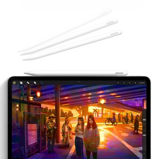 JOYROOM Rysik stylus aktywny z 2 wymiennymi końcówkami - biały