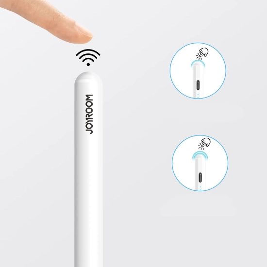 JOYROOM Rysik stylus aktywny z 2 wymiennymi końcówkami - biały