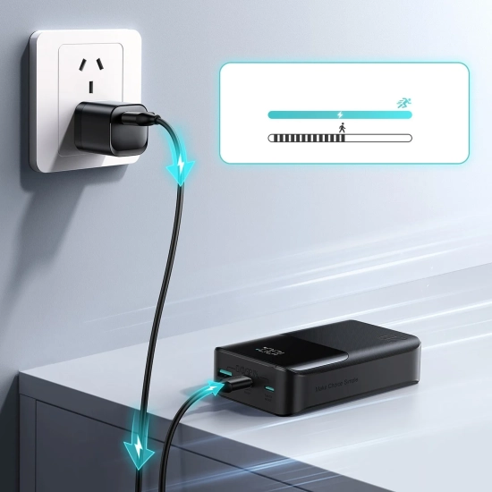 JOYROOM Powerbank 20000mAh 22.5W USB-A USB-C z wyświetlaczem JR-QP192 Mini
