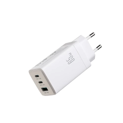 JOYROOM Ładowarka sieciowa USB-C USB-A GaN 65W z kablem USB-C 100W 1.2m