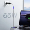 JOYROOM Ładowarka sieciowa USB-A USB-C GaN 65W z kablem USB-C 100W 1.2m