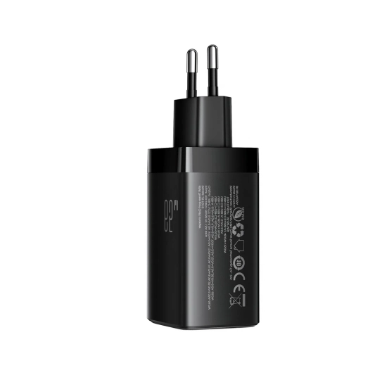 JOYROOM Ładowarka sieciowa USB-A USB-C GaN 65W z kablem USB-C 100W 1.2m