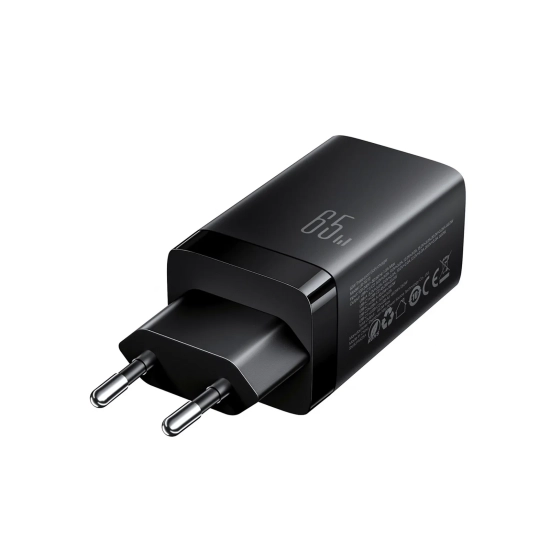 JOYROOM Ładowarka sieciowa USB-A USB-C GaN 65W z kablem USB-C 100W 1.2m