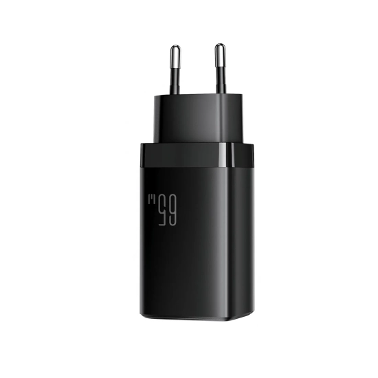 JOYROOM Ładowarka sieciowa USB-A USB-C GaN 65W z kablem USB-C 100W 1.2m