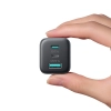 JOYROOM Ładowarka sieciowa USB-C iPhone Lightning USB-A GaN 45W - czarna