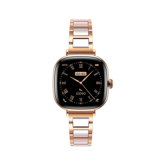 JOYROOM Smartwatch Starlight JR-FS1 z odbieraniem połączeń 2 paski - złoty