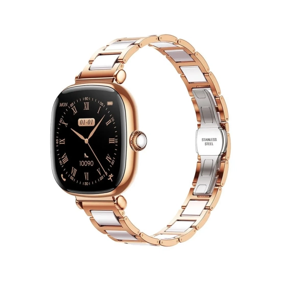 Smartwatch Starlight JR-FS1 z odbieraniem połączeń 2 paski - złoty