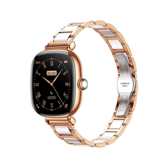 JOYROOM Smartwatch Starlight JR-FS1 z odbieraniem połączeń 2 paski - złoty