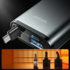 JOYROOM Ładowarka samochodowa 3w1 z kablem zwijanym USB-A USB-C