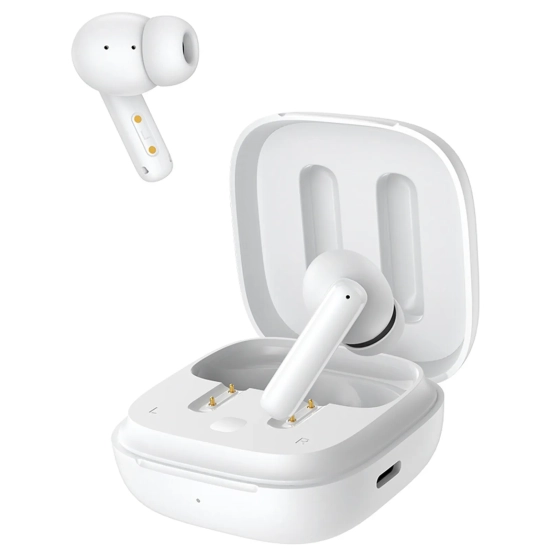 QCY Słuchawki bezprzewodowe dokanałowe T13 ANC IPX5 Bluetooth - białe