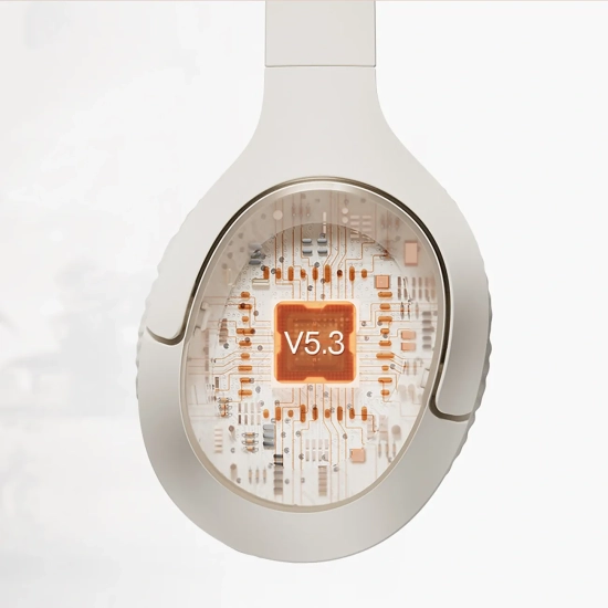 QCY Słuchawki bezprzewodowe nauszne H2 Pro ENC Bluetooth - białe