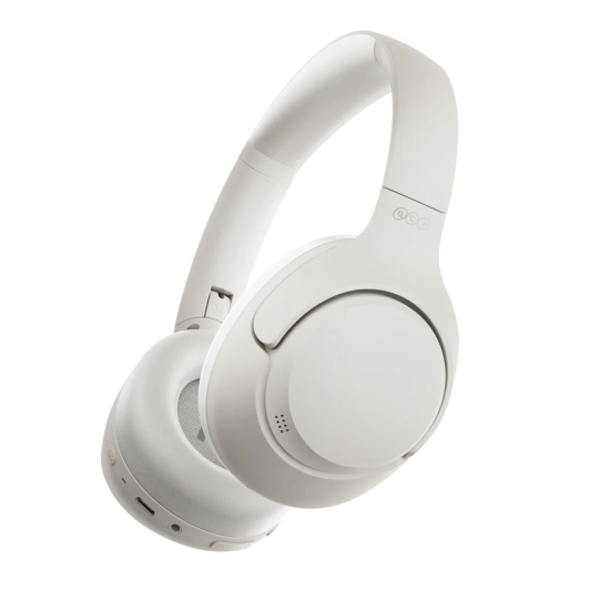 QCY Słuchawki bezprzewodowe nauszne H3 ANC Bluetooth Hi-Res Audio - białe