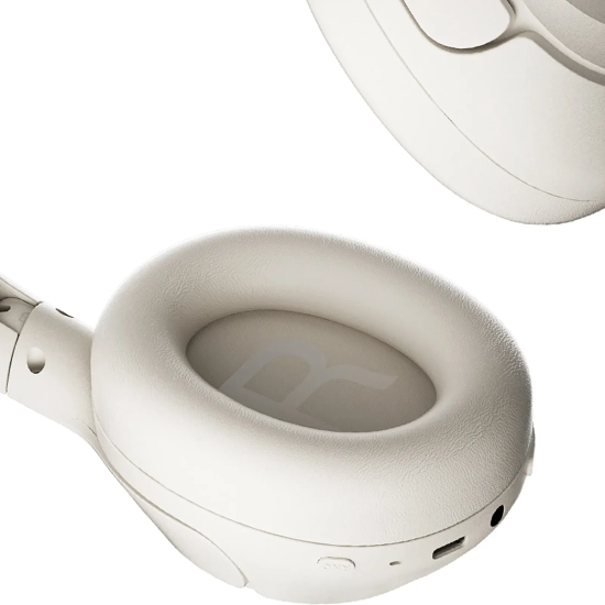 QCY Słuchawki bezprzewodowe nauszne H3 ANC Bluetooth Hi-Res Audio - białe