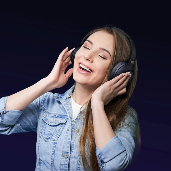 QCY Słuchawki bezprzewodowe nauszne H3 ANC Bluetooth Hi-Res Audio
